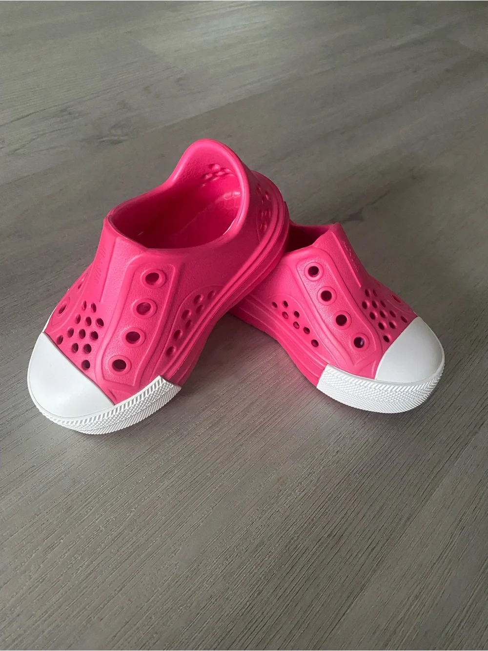 Converse Kids Hot Pink Slip-On Water Shoes with White Toe Caps